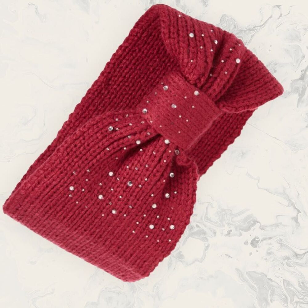 NWT BP.Set of two Stone Embellished Headband - Tan and Burgundy - one size - Picture 2 of 4